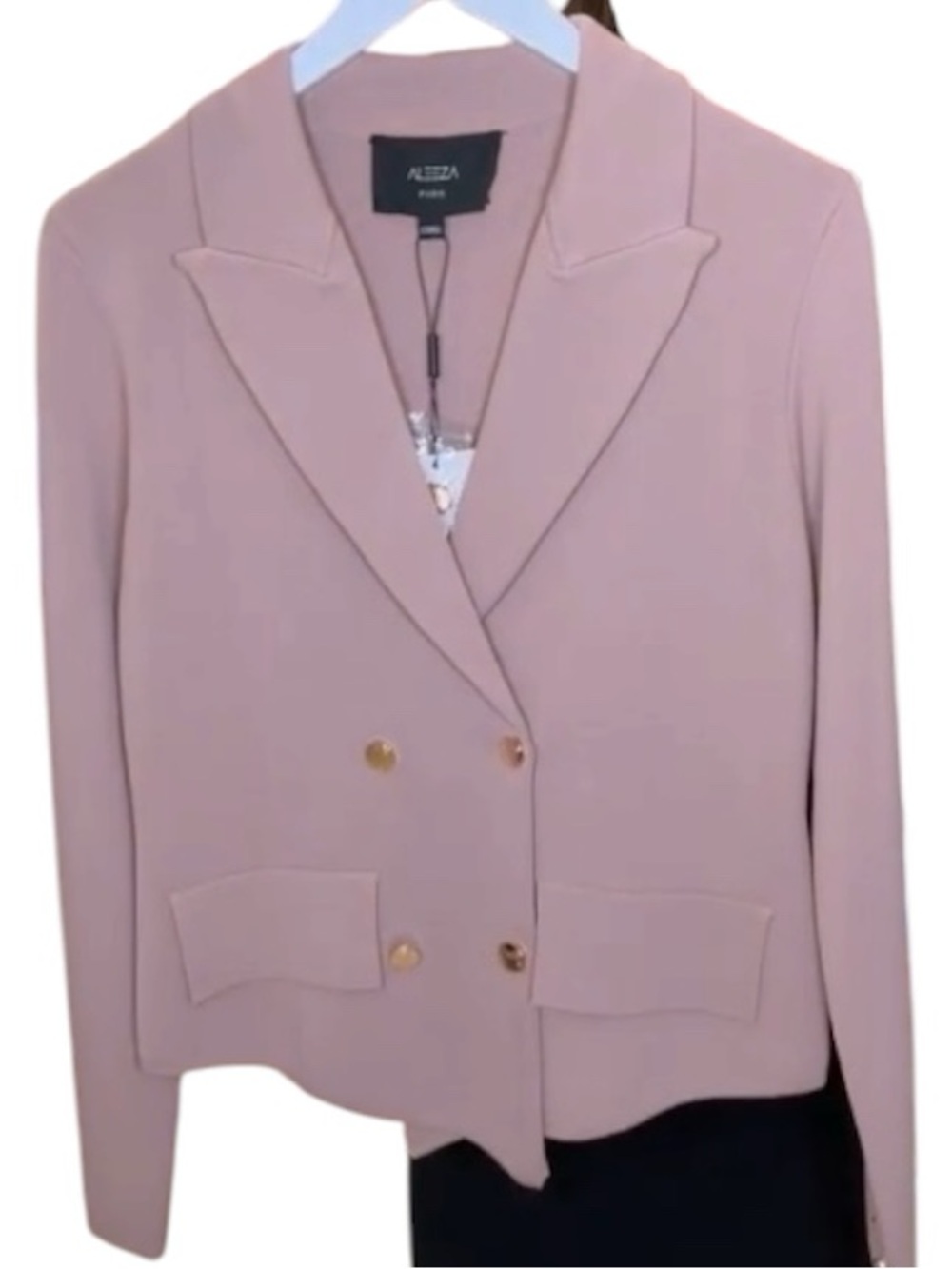Aleeza Paris Haylee Blazer, double breasted, size Large, dusty pink - Picture 2 of 14